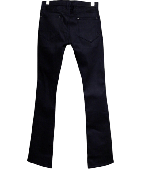 ys YUJISUGENO (イース ユウジ スゲノ)  211140502-BLACK / Hybrid stretch denim boot cut Pants