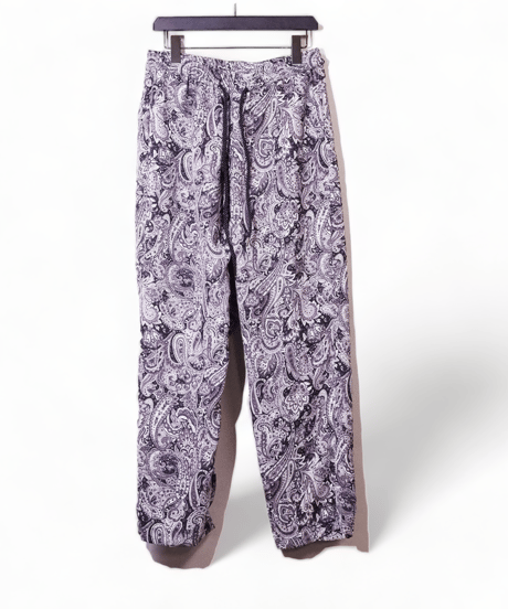 ADULT YUJISUGENO 5520130502-BLACK / Paisley Pattern Saruel Easy Wide Pants