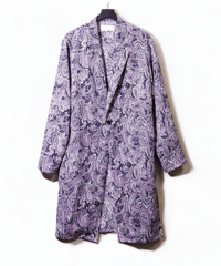 ADULT YUJISUGENO 520131002-PURPLE / Paisley pattern Long shirt Jacket