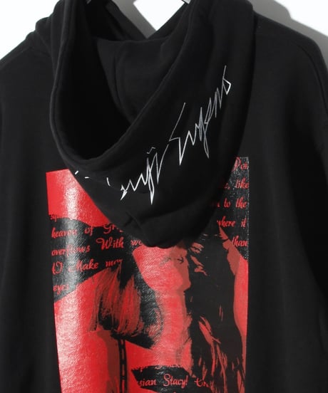ys Yuji SUGENO (イース ユウジ スゲノ)  220210103 / Heavyweight pile Hoody / ys-Girl -BLACK