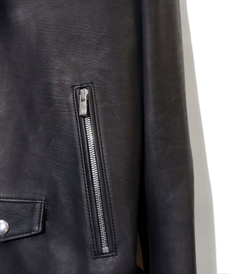 ys Yuji SUGENO (イース ユウジ スゲノ) 21045902A / Calfskin Belted Double Riders Jacket