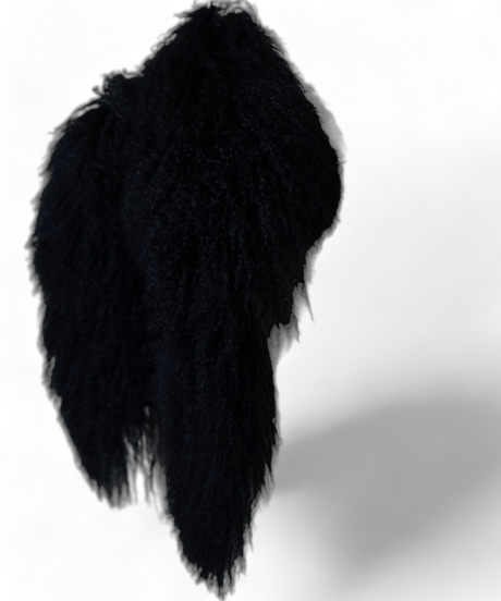 ys Yuji SUGENO (イース ユウジ スゲノ) 220952501-BLACK / Tibetan lamb fur Detachable collar