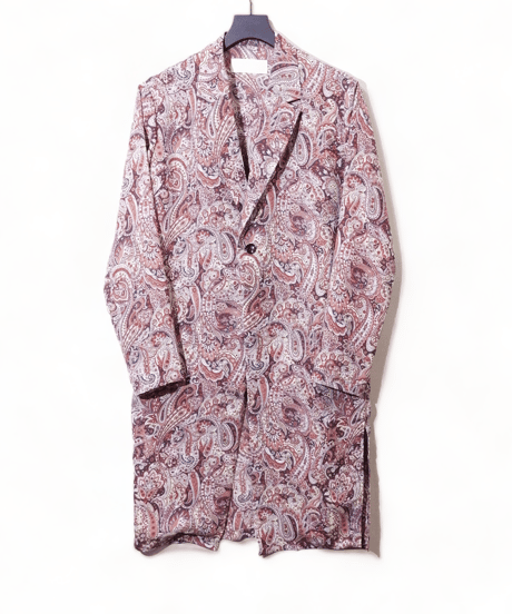 ADULT YUJISUGENO 520131002-BROWN / Paisley pattern Long shirt Jacket