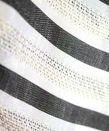 ys Yuji SUGENO (イース ユウジ スゲノ)  210830402-IVORY / Regular shirt with karami stripe stole