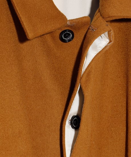 ys Yuji SUGENO (イース ユウジ スゲノ) 210731105-CAMEL / Beaver Wool Maxi Balmachan Coat