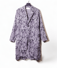ADULT YUJISUGENO 520131002-BLACK / Paisley pattern Long shirt Jacket