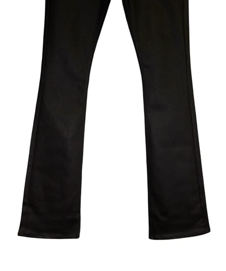 ys YUJISUGENO (イース ユウジ スゲノ)  211140502-BLACK / Hybrid stretch denim boot cut Pants