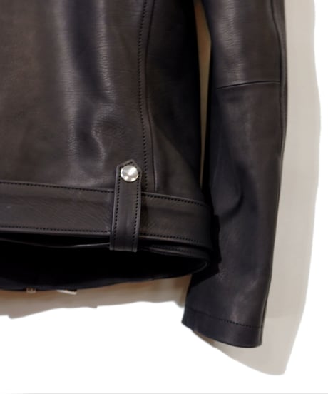 ys Yuji SUGENO (イース ユウジ スゲノ) 21045902A / Calfskin Belted Double Riders Jacket