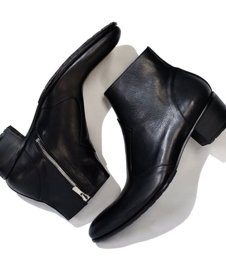 ys Yuji SUGENO (イース ユウジ スゲノ)  210454202 / Side Zip Heel Boots