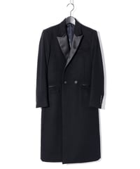 ys Yuji SUGENO (イース ユウジ スゲノ) 210731103-BLACK-SWICH / Lamb Beaver wool Changing Long Chester Coat