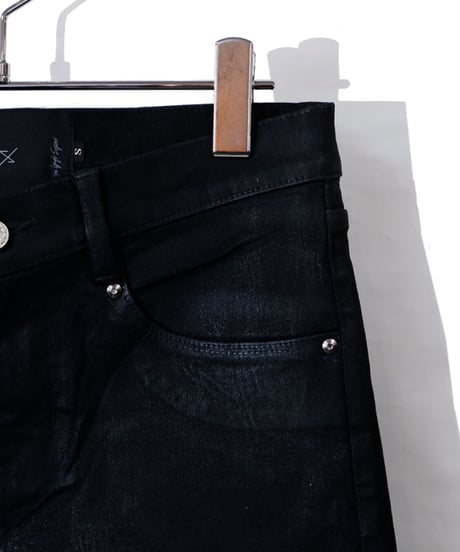 ys Yuji SUGENO (イース ユウジ スゲノ)  210340506-BLACK / PU coating processing twin power skinny denim Pants