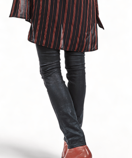 ys Yuji SUGENO (イース ユウジ スゲノ)  210340506-BLACK / PU coating processing twin power skinny denim Pants