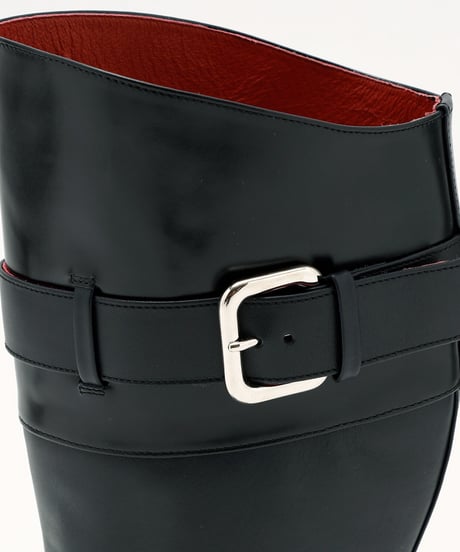 ys Yuji SUGENO (イース ユウジ スゲノ) ﻿﻿210954201-BLACK / Belted Long Boots