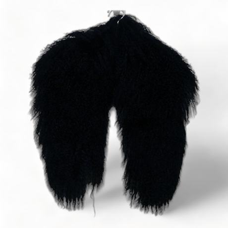 ys Yuji SUGENO (イース ユウジ スゲノ) 220952501-BLACK / Tibetan lamb fur Detachable collar