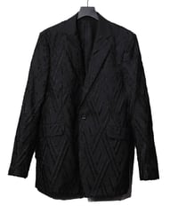 ys Yuji SUGENO (イース ユウジ スゲノ)  210631001-BLACK / Cut Jacquard Notch Lapels 1B Jacket
