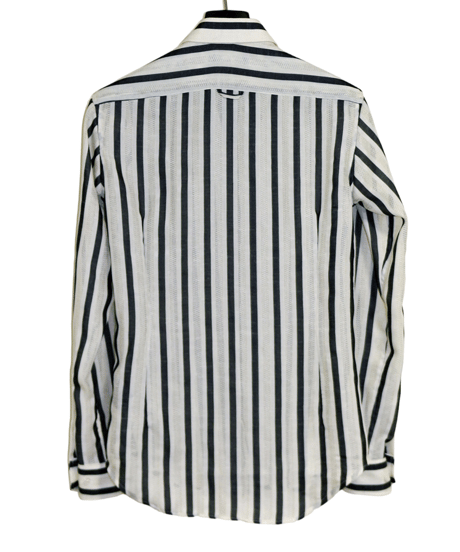ys Yuji SUGENO (イース ユウジ スゲノ)  210830402-IVORY / Regular shirt with karami stripe stole