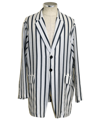ys Yuji SUGENO (イース ユウジ スゲノ)  210831002-IVORY/ Karami Stripe Over Jacket