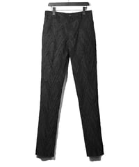 ys Yuji SUGENO (イース ユウジ スゲノ)  210630501-BLACK / Cut Jacquard Semi-Saruel Trousers