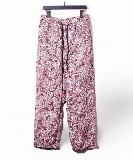 ADULT YUJISUGENO 5520130502-BROWN / Paisley Pattern Saruel Easy Wide Pants