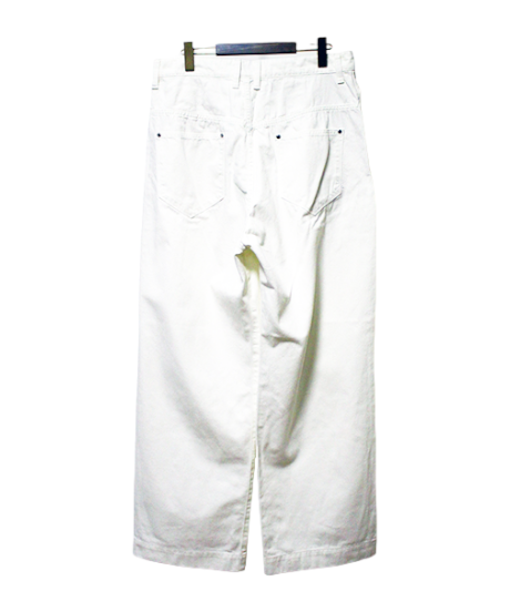 ys Yuji SUGENO (イース ユウジ スゲノ)  210740507-WHITE / 10oz Denim USED Two Tuck Wide Pants