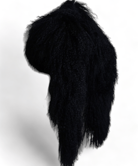 ys Yuji SUGENO (イース ユウジ スゲノ) 220952501-BLACK / Tibetan lamb fur Detachable collar