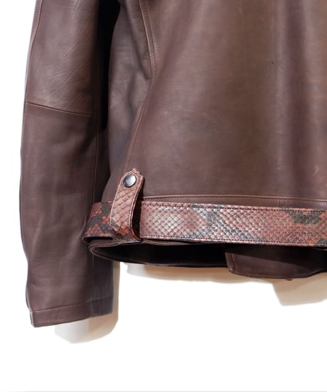 ys Yuji SUGENO (イース ユウジ スゲノ) 21045901B / Python Changing Double Riders Jacket