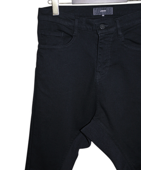 ys YUJISUGENO (イース ユウジ スゲノ)  211240503-BLACK / Hybrid stretch denim Saruel Pants