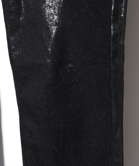 ys Yuji SUGENO (イース ユウジ スゲノ) 210840503-BLACK / Black foil Stretch denim 5P Skinny Denim