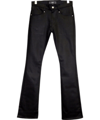 ys YUJISUGENO (イース ユウジ スゲノ)  211140502-BLACK / Hybrid stretch denim boot cut Pants