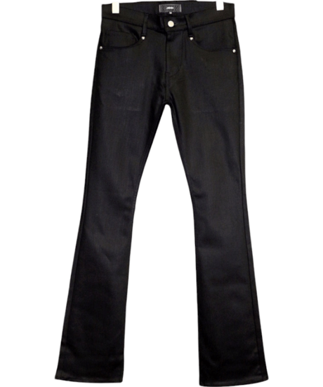 ys YUJISUGENO (イース ユウジ スゲノ)  211140502-BLACK / Hybrid stretch denim boot cut Pants