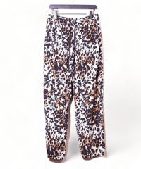 ADULT YUJISUGENO 520130501-LEOPARD / Leopard pattern Saruel Easy Wide Pants