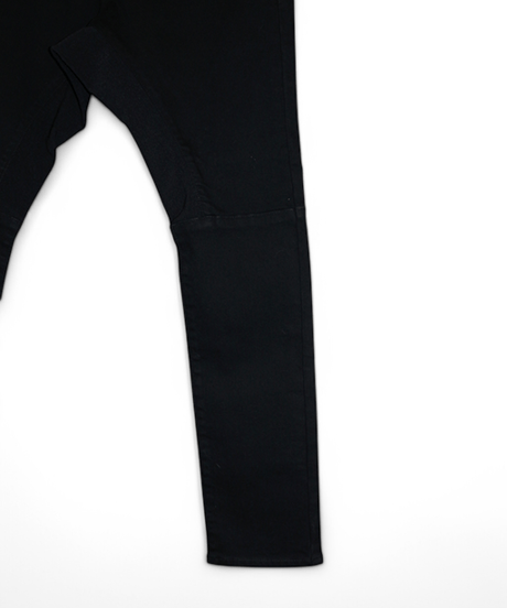 ys YUJISUGENO (イース ユウジ スゲノ)  211240503-BLACK / Hybrid stretch denim Saruel Pants