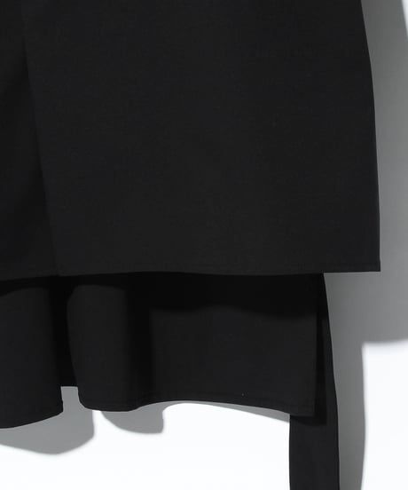 ys Yuji SUGENO (イース ユウジ スゲノ)  220231101 / Solotex Bal collar shirt-BLACK