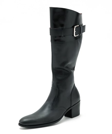 ys Yuji SUGENO (イース ユウジ スゲノ) ﻿﻿210954201-BLACK / Belted Long Boots
