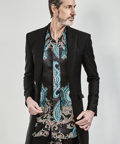 ys Yuji SUGENO (イース ユウジ スゲノ) 210931002-BLACK / Tuxedo cross chester Jacket