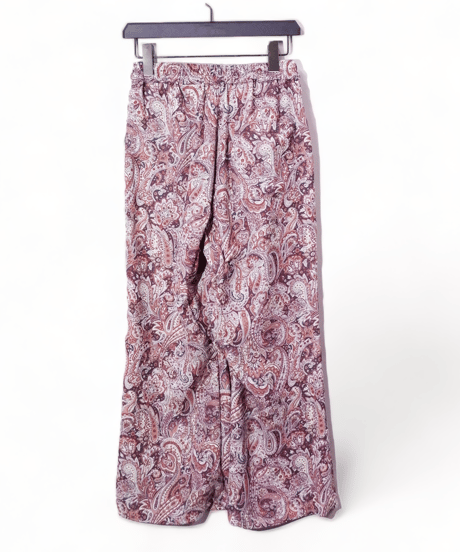 ADULT YUJISUGENO 5520130502-BROWN / Paisley Pattern Saruel Easy Wide Pants