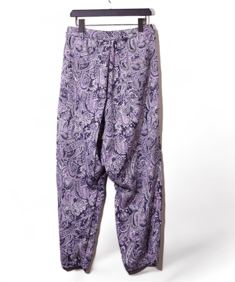 ADULT YUJISUGENO 5520130502-PURPLE / Paisley Pattern Saruel Easy Wide Pants