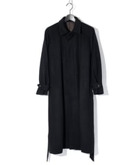 ys Yuji SUGENO (イース ユウジ スゲノ) 210731105-BLACK / Beaver Wool Maxi Balmachan Coat