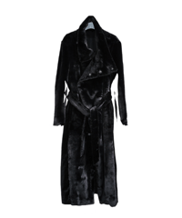 ys Yuji SUGENO (イース ユウジ スゲノ) 210331102-BLACK / Fur changing high color wrap maxi coat