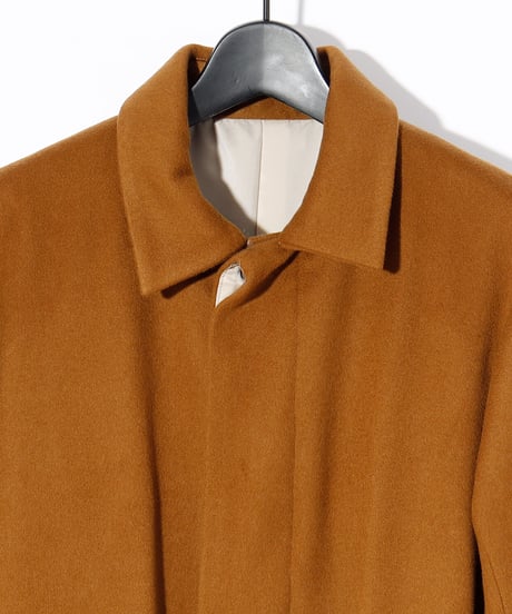 ys Yuji SUGENO (イース ユウジ スゲノ) 210731105-CAMEL / Beaver Wool Maxi Balmachan Coat