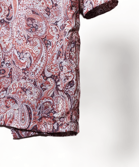 ADULT YUJISUGENO 520131002-BROWN / Paisley pattern Long shirt Jacket