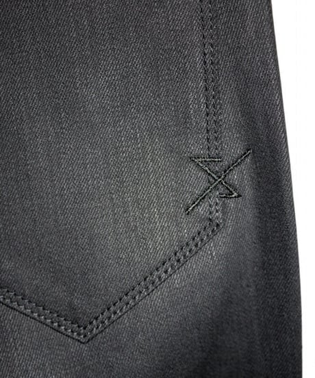 ys YUJISUGENO (イース ユウジ スゲノ)  211140502-BLACK / Hybrid stretch denim boot cut Pants
