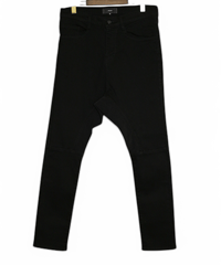 ys YUJISUGENO (イース ユウジ スゲノ)  211240503-BLACK / Hybrid stretch denim Saruel Pants