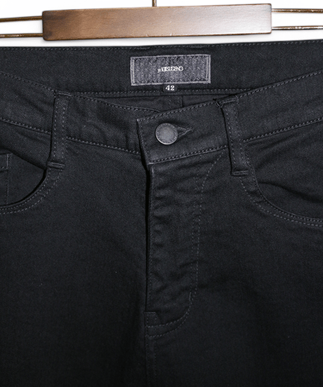 ys YUJISUGENO (イース ユウジ スゲノ)  211240503-BLACK / Hybrid stretch denim Saruel Pants