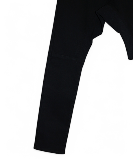 ys YUJISUGENO (イース ユウジ スゲノ)  211240503-BLACK / Hybrid stretch denim Saruel Pants