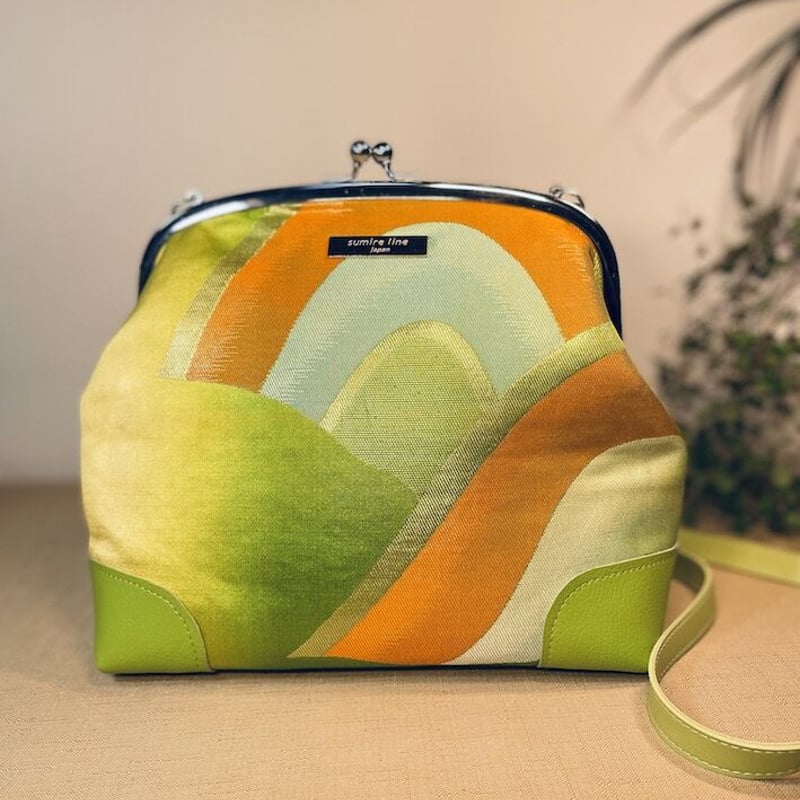 がま口ショルダーバッグ20cm/clasp shoulder bag/ライト がま口ショルダーバッグ20cm/clasp shoulder bag/ライト