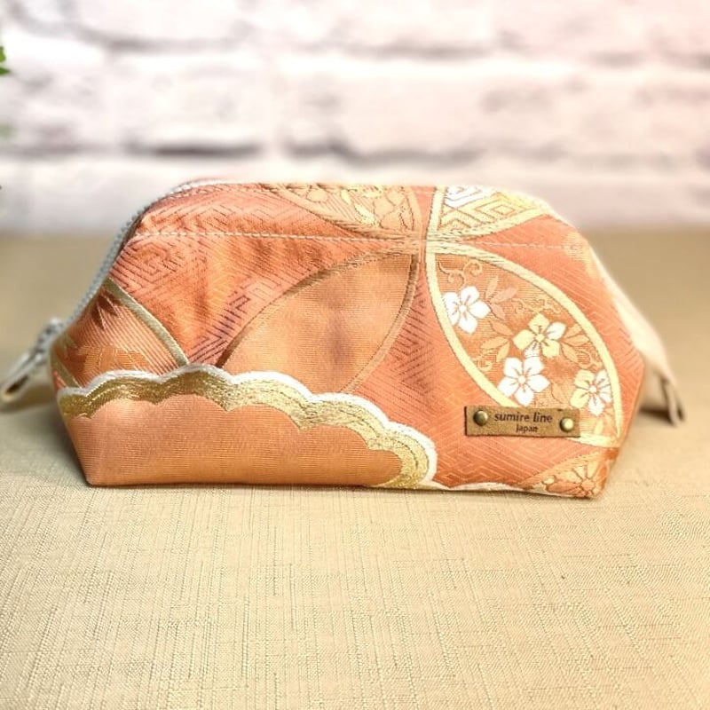 ワイヤーポーチ オレンジの七宝柄 | sumire line Japan