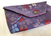 スキヤポーチ／sukiya pouch／パープル系　色とりどりの小花がステキ2