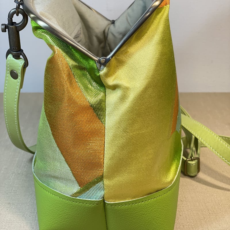 がま口ショルダーバッグ 本革 アンティークゴールド がま口ショルダーバッグ 本革 アンティークゴールド がま口 2WAYバッグ