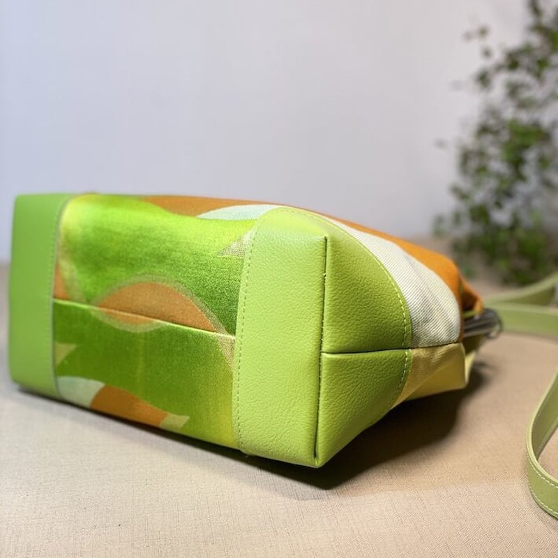 がま口ショルダーバッグ20cm/clasp shoulder bag／ライト